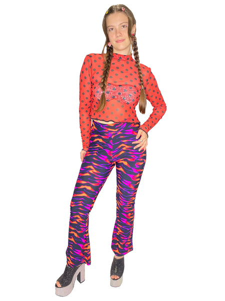 Tiger Glow Bell Bottoms