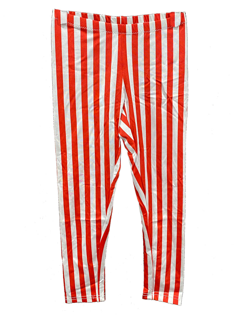 Candy Cane Kids Leggings (size 8)