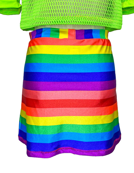 Rainbow Pride Mini Skirt (Medium)