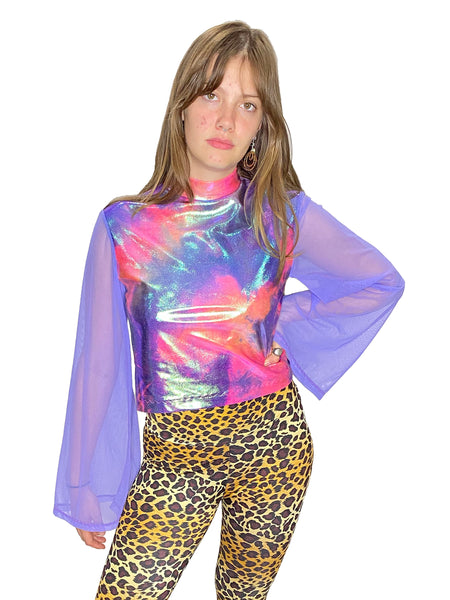 Tie Dye Bell Sleeve Top