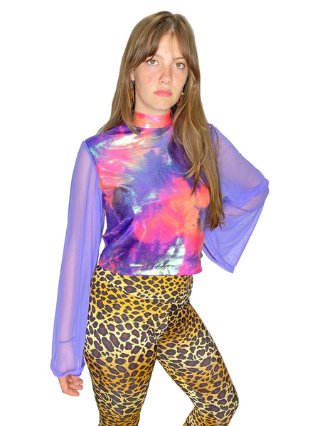 Tie Dye Bell Sleeve Top
