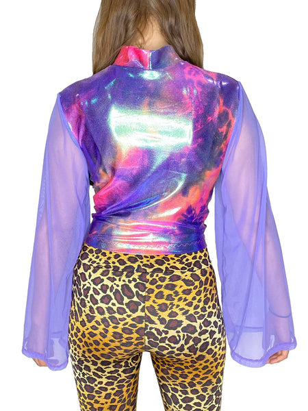 Tie Dye Bell Sleeve Top
