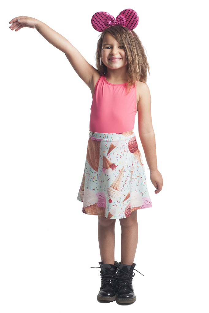 Ice Cream Kids Skater Skirt