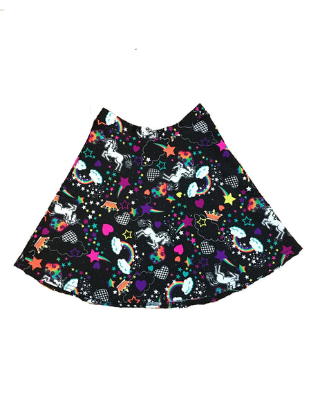 Unicorn Kawaii Kids Skater Skirt