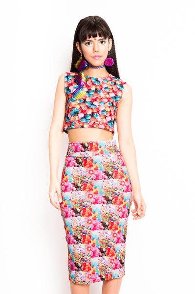 Candy Crush Pencil Skirt (Small)