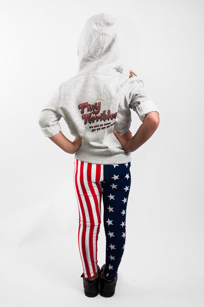 American Flag Kids Leggings
