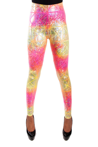 Tequila Sunrise Disco Leggings