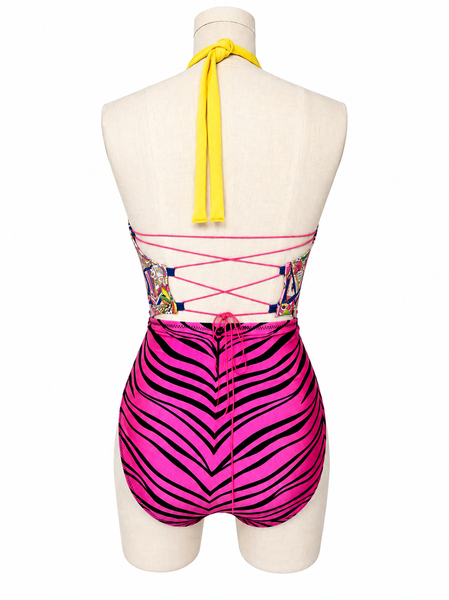 Picnic Lace Up Halter Top