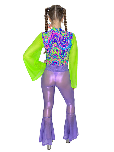 Psychedelic Bell Sleeve Top