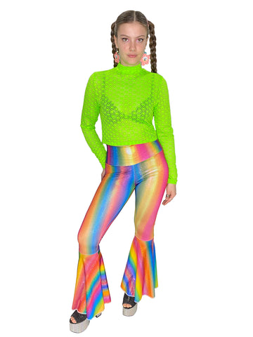 Rainbow Ombre Bell Bottoms