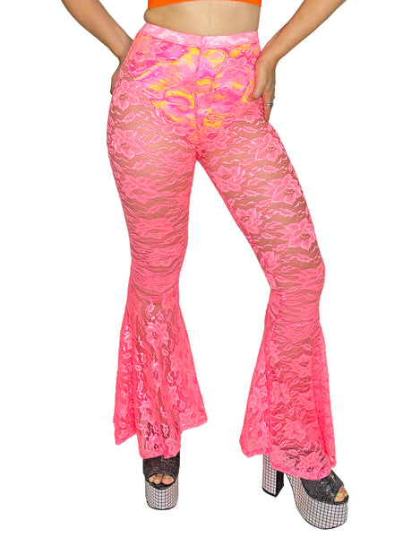 Lace Bell Bottoms (Pink or Yellow!)