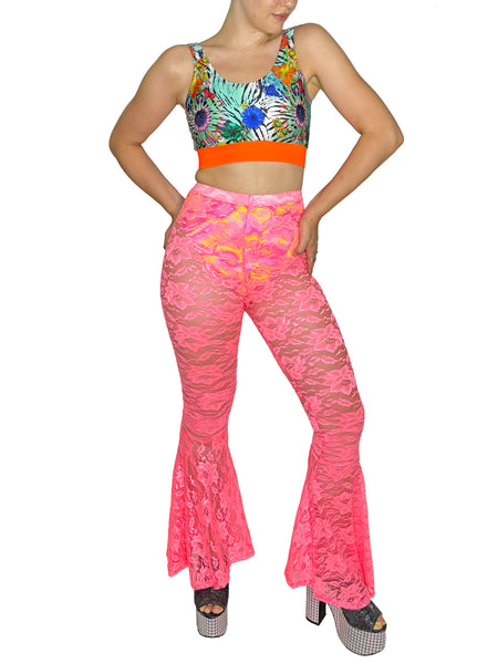 Lace Bell Bottoms (Pink or Yellow!)