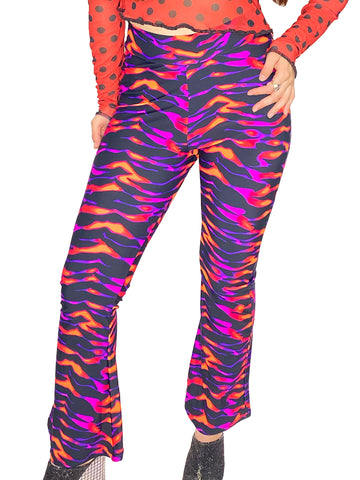 Tiger Glow Bell Bottoms