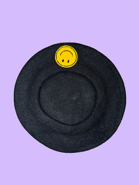 Smiley Face Berets (Multiple Colors!)