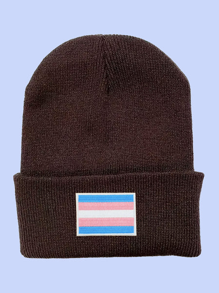 Trans Flag Beanie (Multiple Colors!)