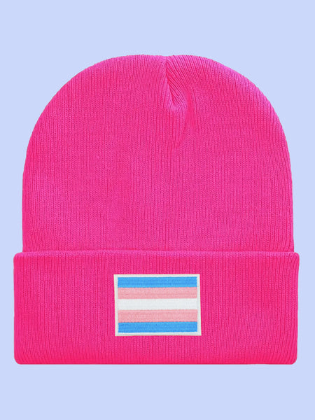 Trans Flag Beanie (Multiple Colors!)