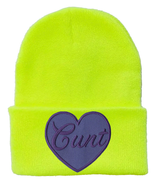 Purple Heart Cunt Beanie