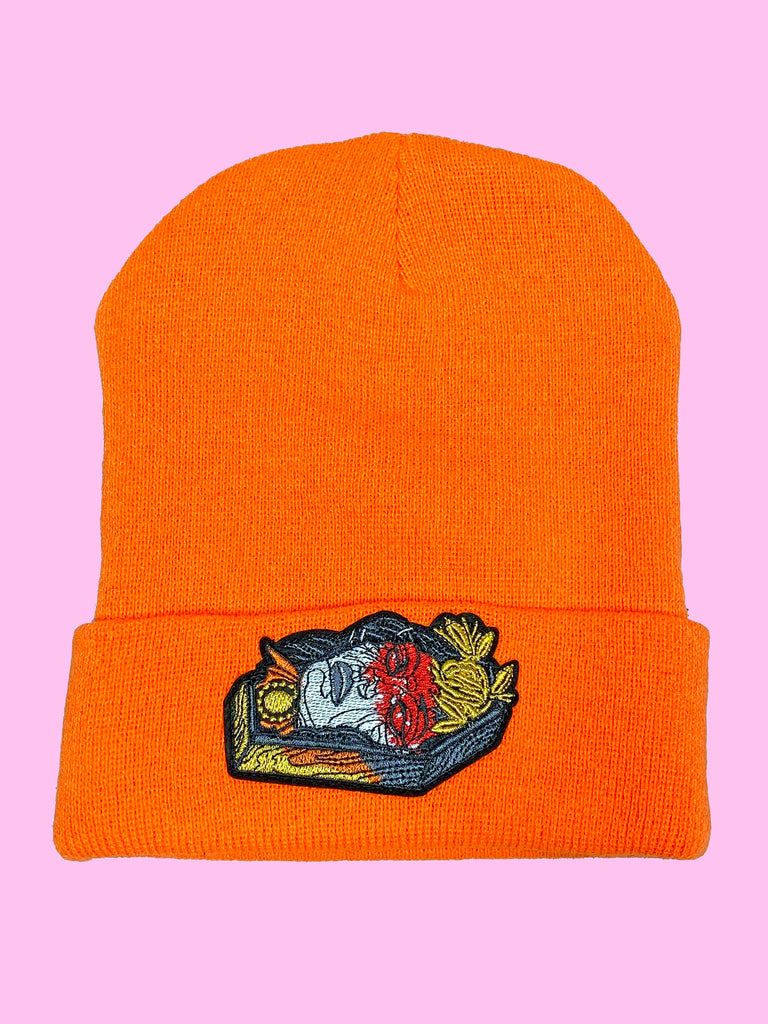 Coffin Lady Neon Beanie