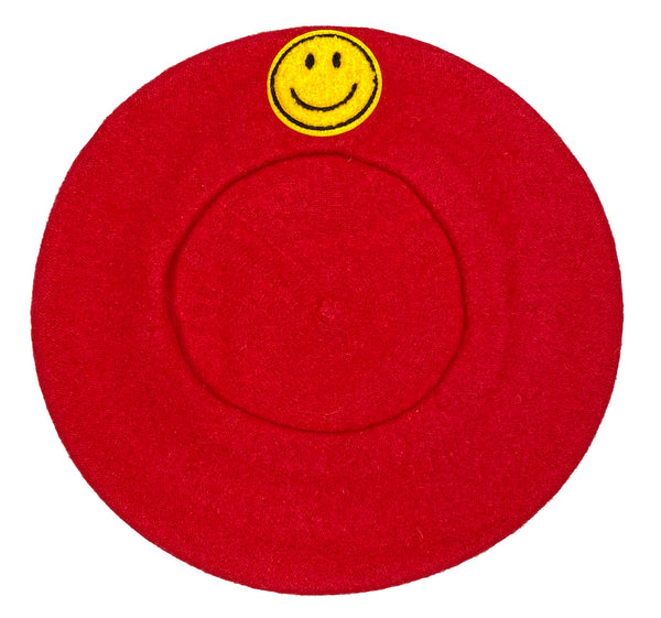 Smiley Face Berets (Multiple Colors!)