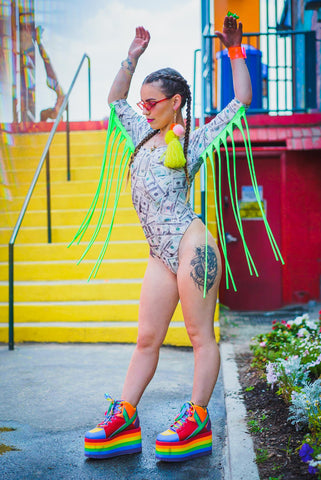 Neon Green Bodysuit | SAGA NYC