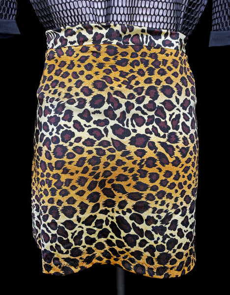 Leopard Cowboy Fringe Skirt