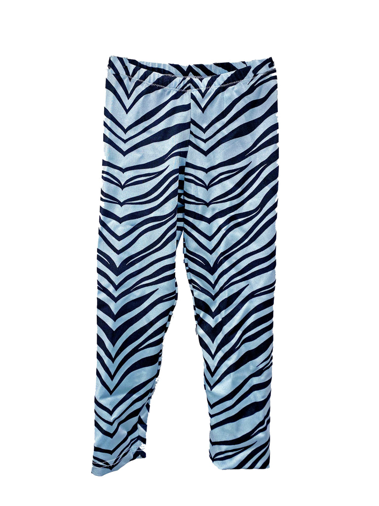 Blue Zebra Kids Leggings (size 6/7)