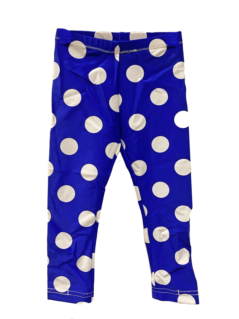 Blue Polka Dot Kids Leggings (size 3t & 6/7) – MessQueen New York