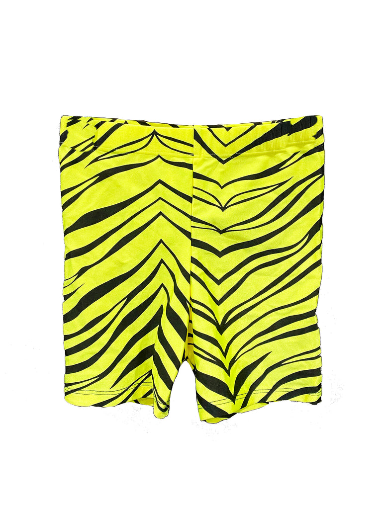 Yellow Zebra Kids Shorts