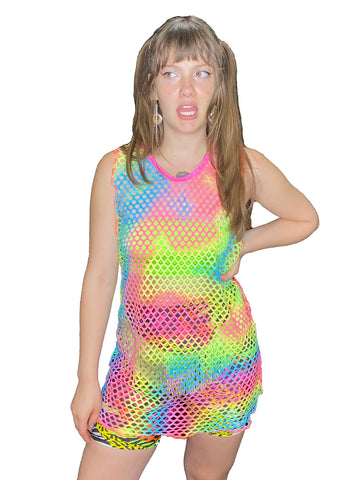 Rainbow – Tagged Shirt Dress – MessQueen New York