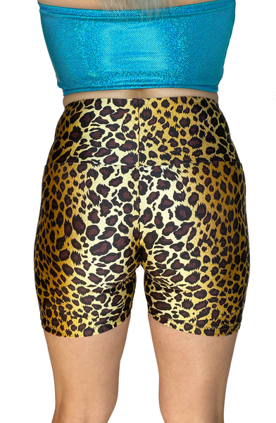 Leopard Fringe Shorts