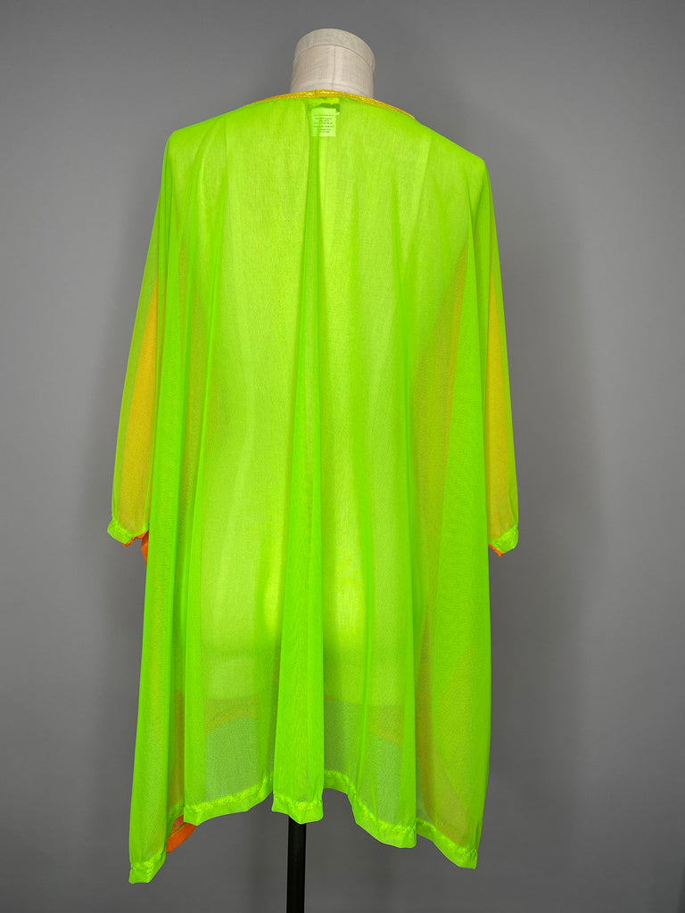 Orange Green Mesh Tent Dress MessQueen New York Orange Green Mesh Tent Dress MessQueen New York