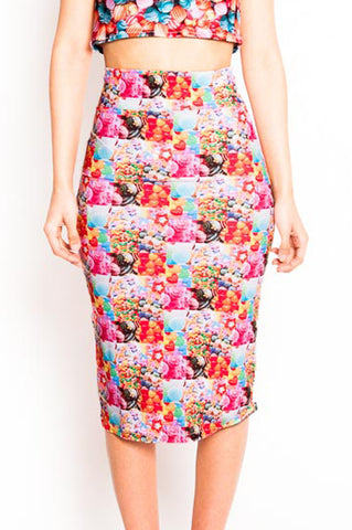Candy Crush Pencil Skirt (Small)