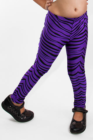 Tiger Neon Purple: Animal Print Meggings - UV Blacklight Mens Leggings –  Funstigators