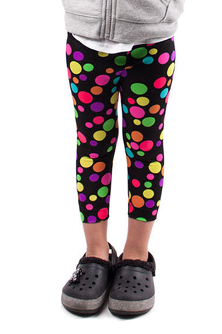 Rainbow Polka Dot Kids Leggings