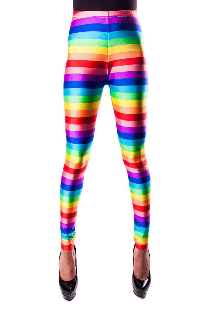 Buy Girls Leggings Rainbow Print-Multicolor Online at Best Price