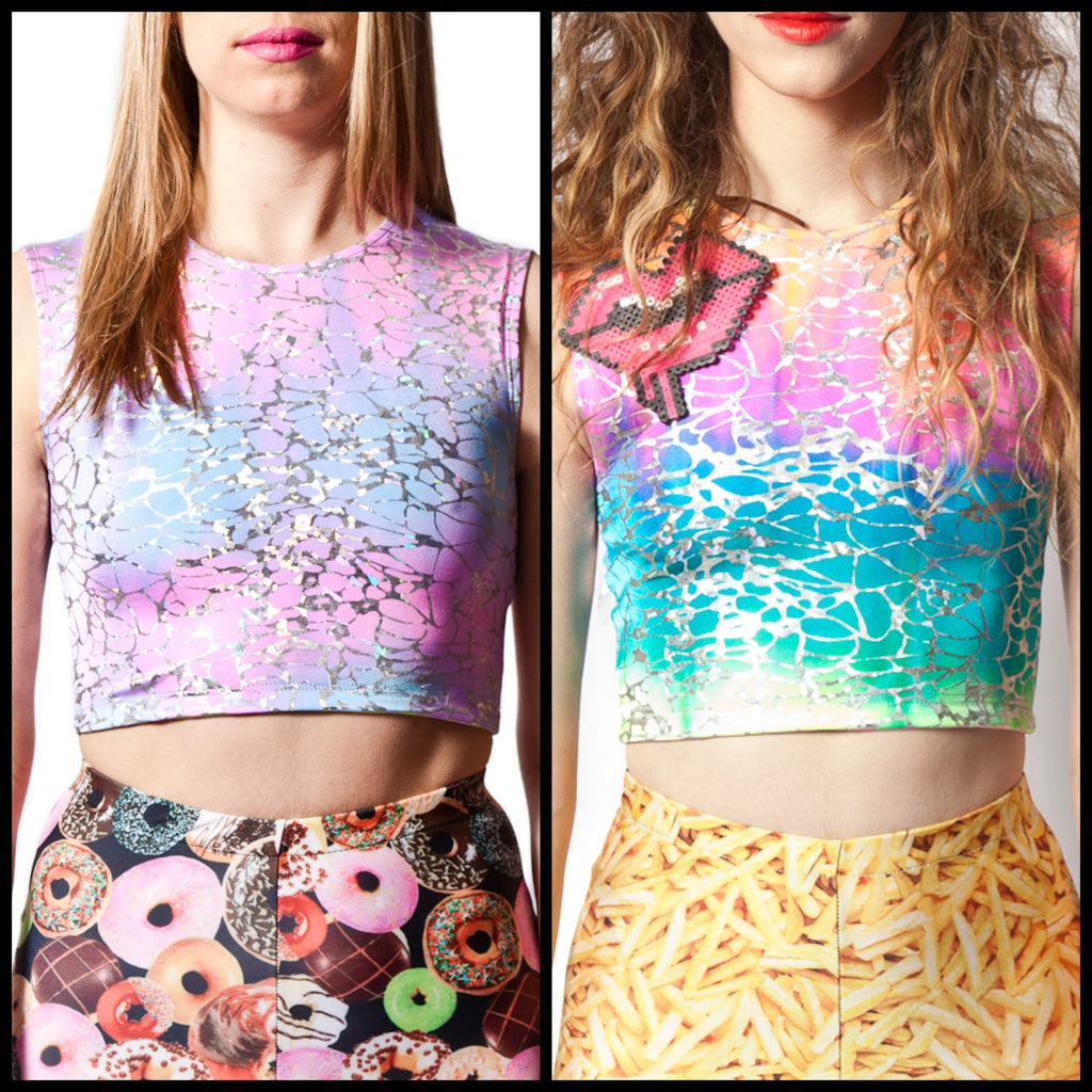Cotton Candy Reversible Crop Top